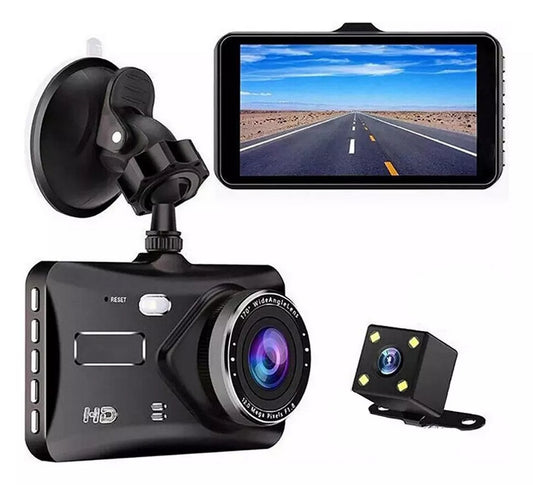 Camara Dual Carro Dvr Pantalla Camara