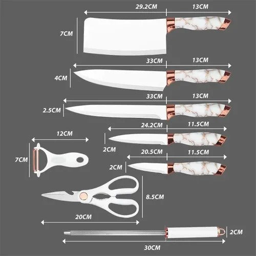 SET DE CUCHILLOS BASE GIRATORIA