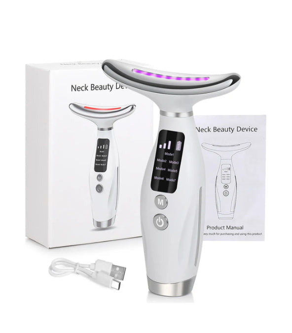 MASAJEADOR FACIAL LUZ LED 7 COLORES HY69