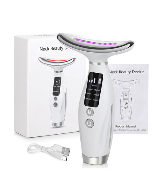 MASAJEADOR FACIAL LUZ LED 7 COLORES HY69